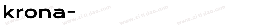 krona字体转换