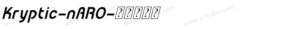Kryptic-nARO字体转换