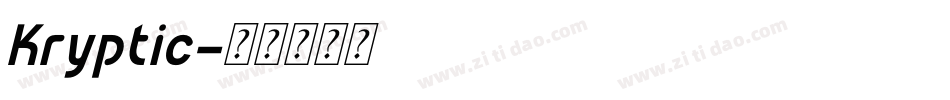 Kryptic字体转换