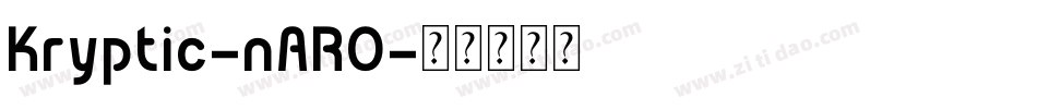 Kryptic-nARO字体转换