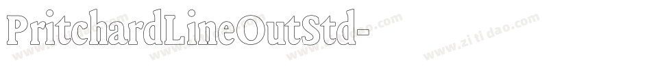 PritchardLineOutStd字体转换