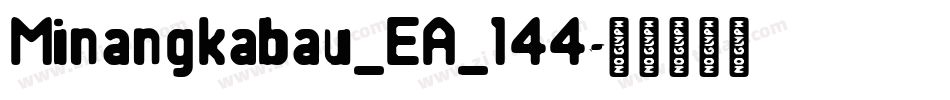 Minangkabau_EA_144字体转换