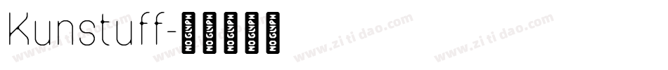 Kunstuff字体转换