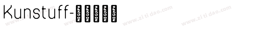 Kunstuff字体转换