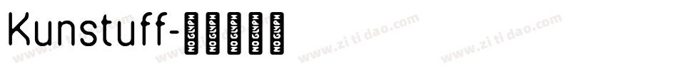 Kunstuff字体转换
