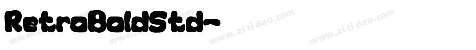 RetroBoldStd字体转换