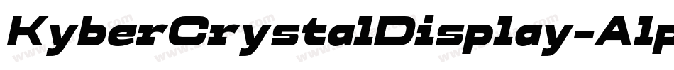 KyberCrystalDisplay-Alphabet字体转换