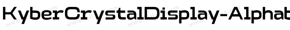 KyberCrystalDisplay-Alphabet字体转换
