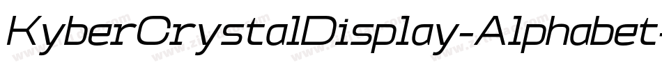 KyberCrystalDisplay-Alphabet字体转换