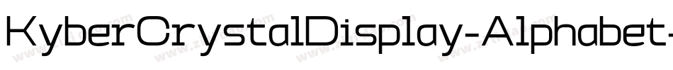 KyberCrystalDisplay-Alphabet字体转换