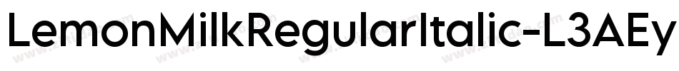 LemonMilkRegularItalic-L3AEy字体转换