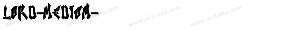 Lord-Medium字体转换