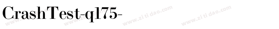 CrashTest-q175字体转换