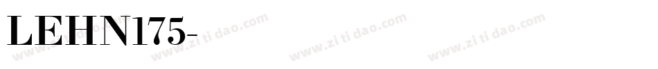 LEHN175字体转换
