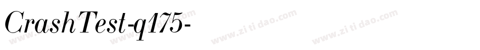 CrashTest-q175字体转换