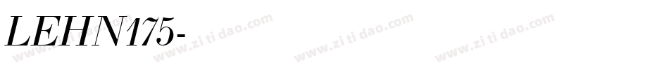 LEHN175字体转换