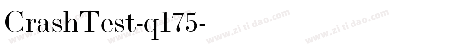 CrashTest-q175字体转换