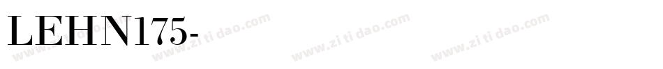LEHN175字体转换