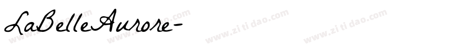 LaBelleAurore字体转换