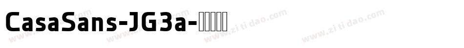 CasaSans-JG3a字体转换