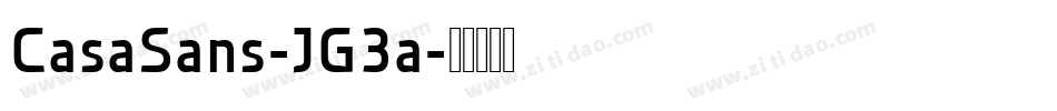 CasaSans-JG3a字体转换