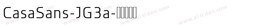 CasaSans-JG3a字体转换