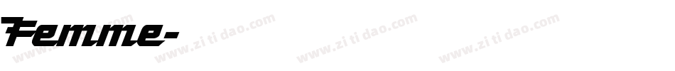 Femme字体转换