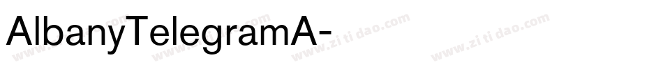 AlbanyTelegramA字体转换