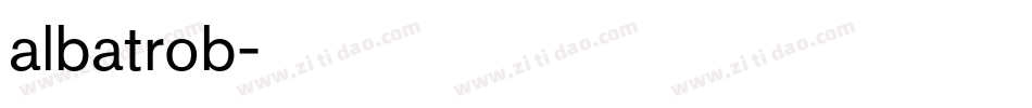 albatrob字体转换