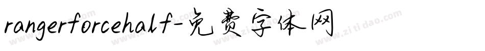 rangerforcehalf字体转换