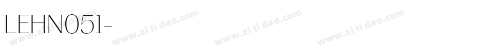 LEHN051字体转换