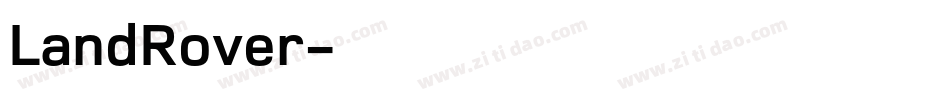 LandRover字体转换