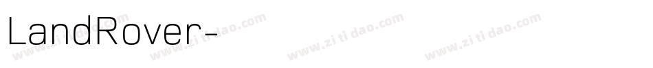 LandRover字体转换