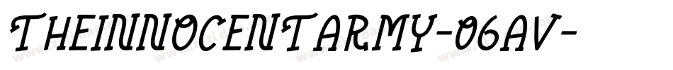 TheInnocentArmy-06Av字体转换