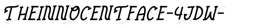 TheInnocentFace-4jdW字体转换