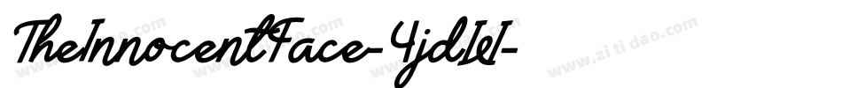 TheInnocentFace-4jdW字体转换