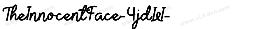 TheInnocentFace-4jdW字体转换