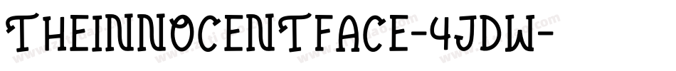 TheInnocentFace-4jdW字体转换