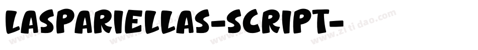 LasPariellas-Script字体转换