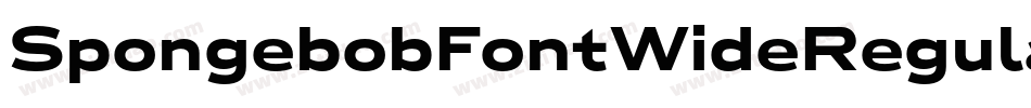 SpongebobFontWideRegular-x3nzV字体转换