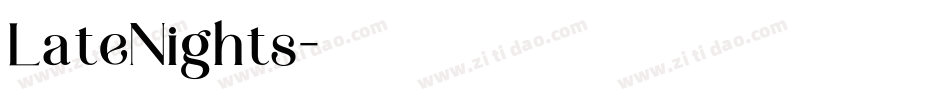 LateNights字体转换
