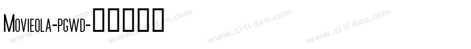 Movieola-pgwd字体转换
