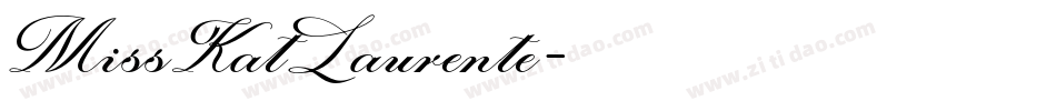 MissKatLaurente字体转换