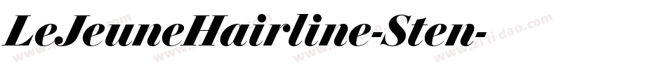 LeJeuneHairline-Sten字体转换 LeJeuneHairline-Sten字体转换