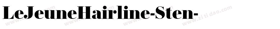 LeJeuneHairline-Sten字体转换 LeJeuneHairline-Sten字体转换
