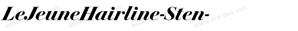 LeJeuneHairline-Sten字体转换 LeJeuneHairline-Sten字体转换