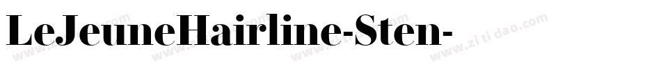 LeJeuneHairline-Sten字体转换 LeJeuneHairline-Sten字体转换