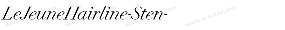 LeJeuneHairline-Sten字体转换 LeJeuneHairline-Sten字体转换