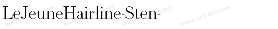 LeJeuneHairline-Sten字体转换 LeJeuneHairline-Sten字体转换