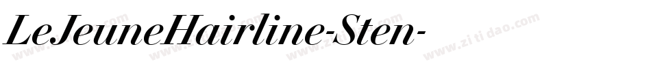 LeJeuneHairline-Sten字体转换 LeJeuneHairline-Sten字体转换